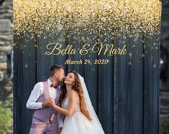 Navy Gold Wedding Etsy