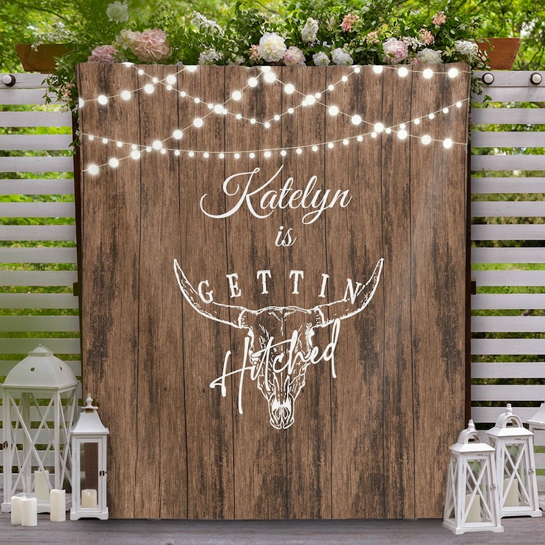 Getting Hitched Rowdy Backdrop