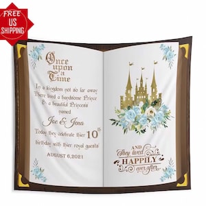 Once Upon A Time Birthday Backdrop First Birthday Banner Prince ...