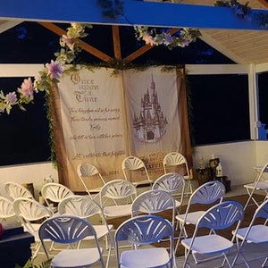 Wedding Backdrop Book, Rustic Wedding Decoration
