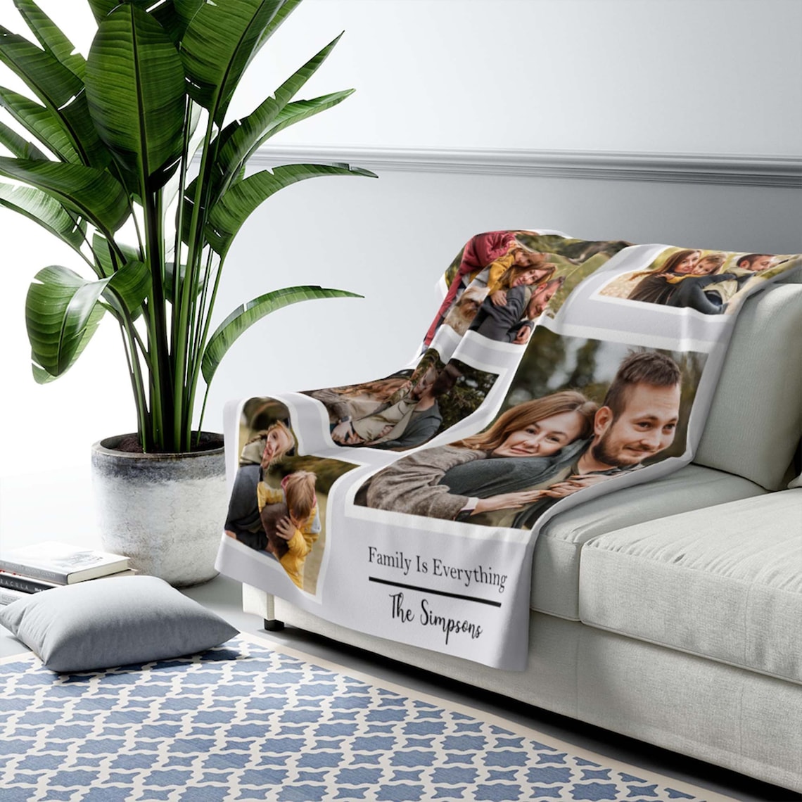 Custom Couple Photo Blanket Personalized Blanket Couple Etsy