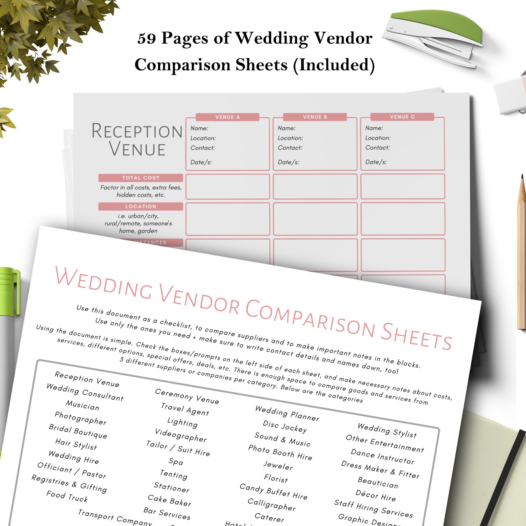 300 Wedding Planner Printable Template Wedding Planner Etsy Canada