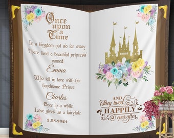 Fondo Pastel para despedida de soltera, cartel de boda de Castillo de princesa, decoración de fiesta Érase una vez, decoración de baño de bebé de cumpleaños de cuento de hadas