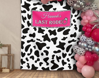 Ostatnie Rodeo Tło Wieczór Panieński Banner Wieczór Panieński Kowbojka Wieczór Panieński Fotobudka Let's Go Girls Niestandardowa Dekoracja Dyskotekowa Kowbojka