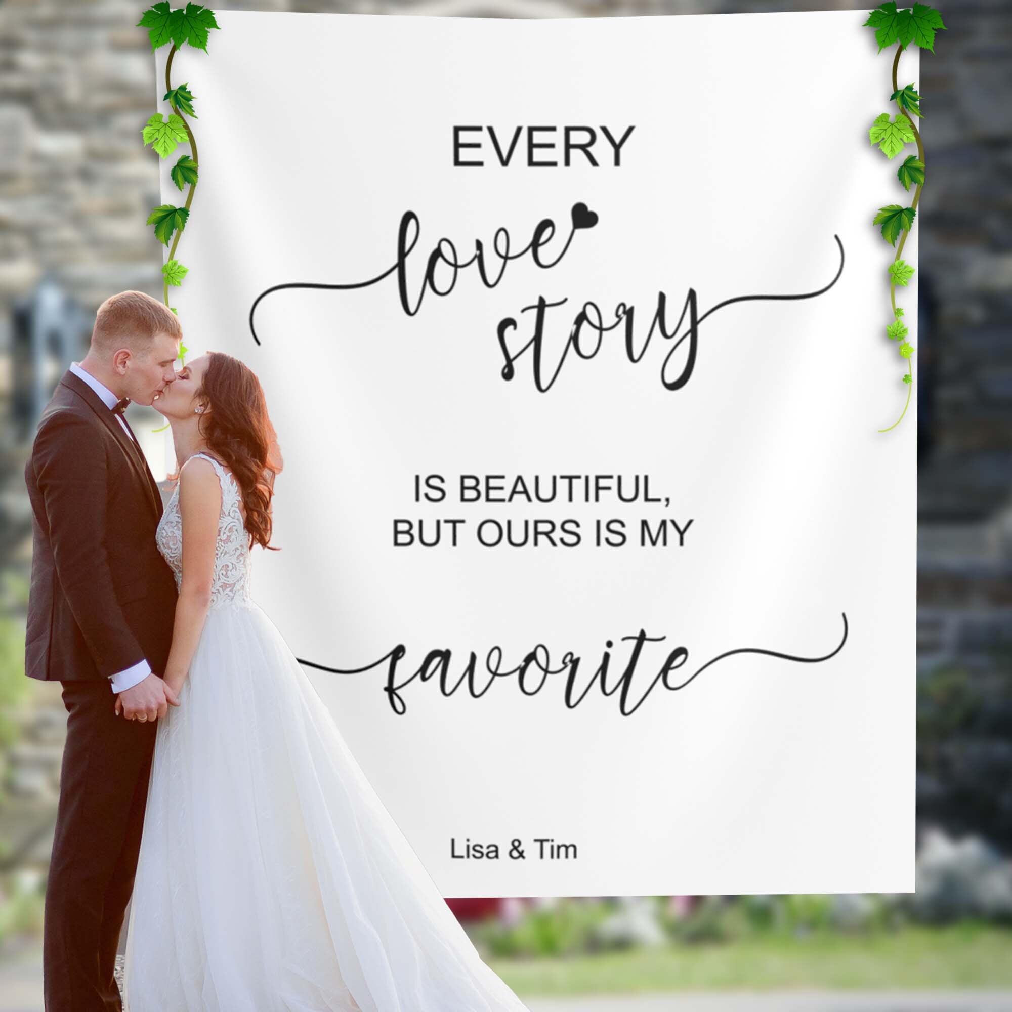 Wedding Quote Backdrop