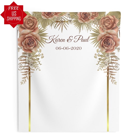 Hochzeits-Hintergrund Aus Vinyl – Mit Blumen & Gras-Motiv, 3 X 2,4 M, Für Fotoshootings, Partys, Jubiläen
