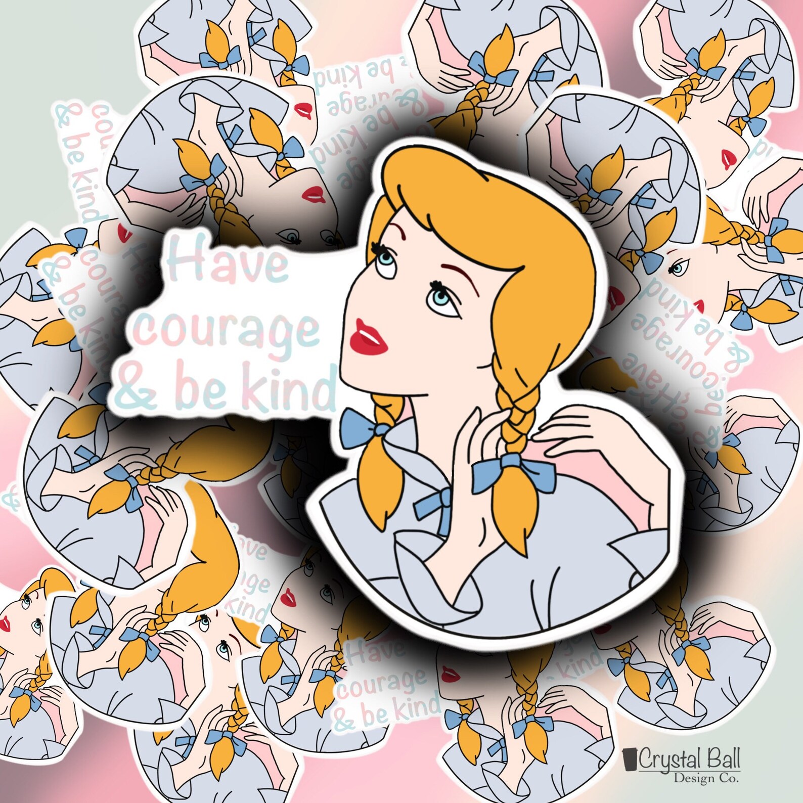 Cinderella Sticker With Quote Etsy