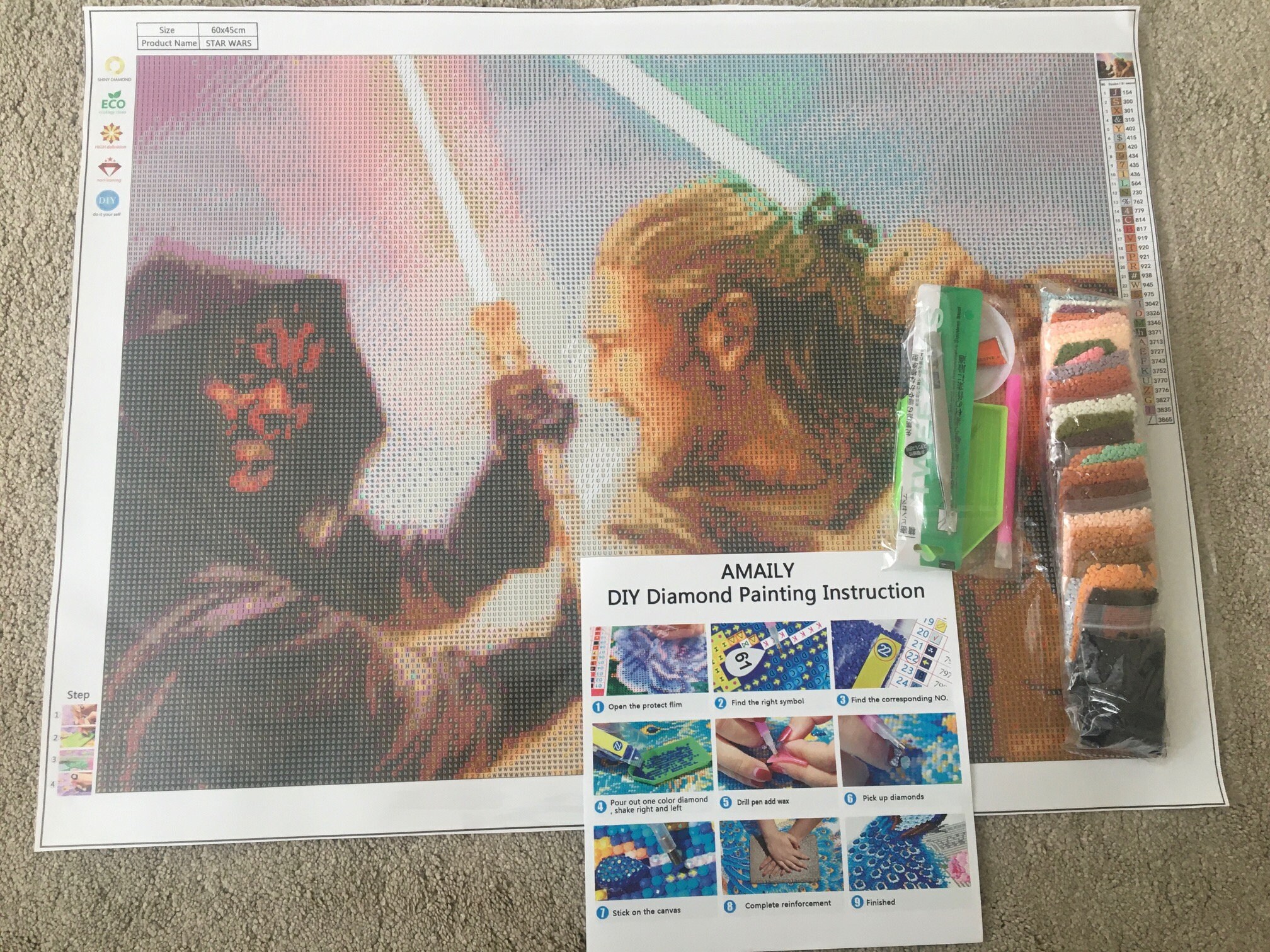 Star Wars finished! : r/diamondpainting