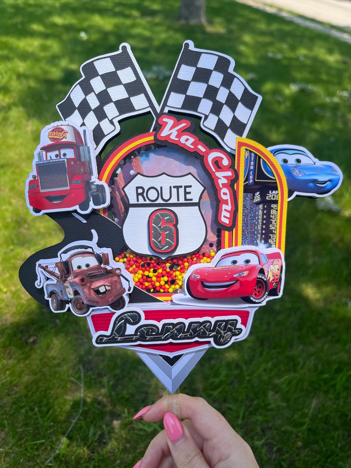 Lightning Mcqueen Cake Topper| Cars Cake Topper|kachow Car Birthday ...