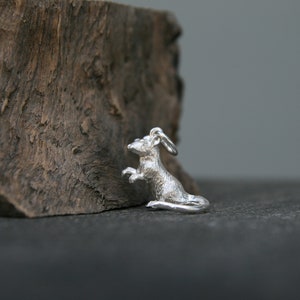 3D Rat Mouse Pendant, 925 Sterling Silver Rat Mouse Pendant Necklace, Animal Lovers, Gift Ideas, Chinese Zodiac.