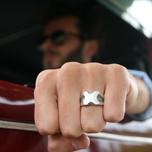 Anillo de plata de ley 925 para hombre, anillo para hombre, regalo de joyería para hombre, regalo para él