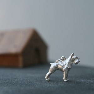 3D Giant Schnauzer Pendant Necklace, 925 Sterling Silver Giant Schnauzer Pendant Necklace, Dog Lovers, Animal Lovers, Gift Ideas.