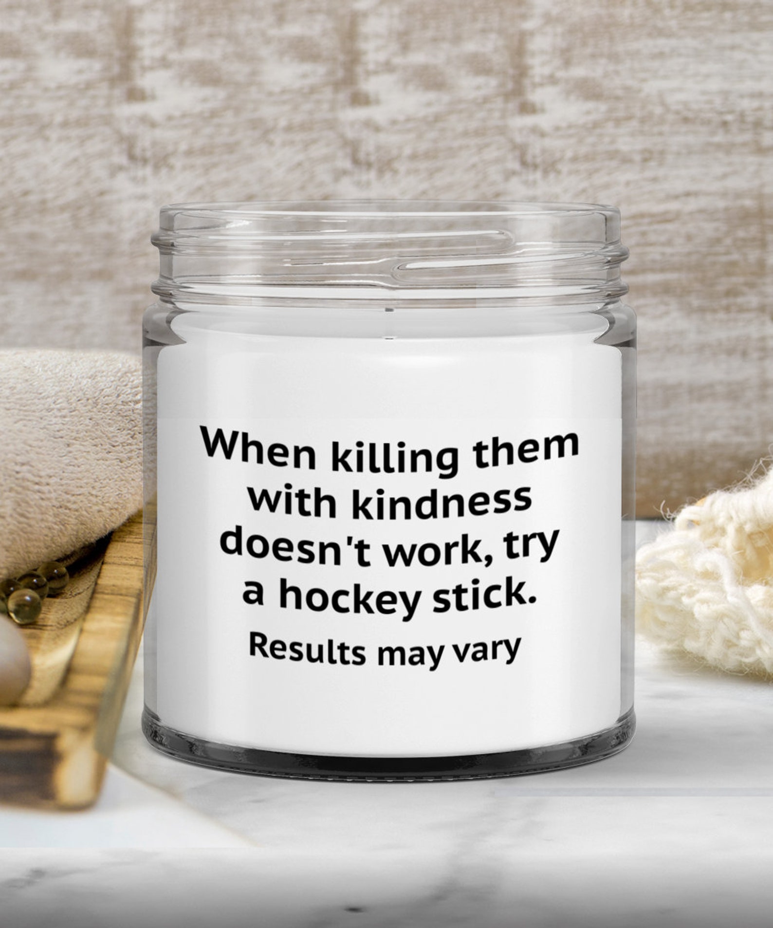 Hockey gifts hockey mom funny candle hockey gift ideas Etsy