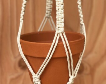 Gran percha de planta de Macrame -Elige tu color