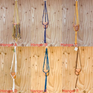 Short Detailed Macrame Plant Hanger in Different Styles - Choose Your Color