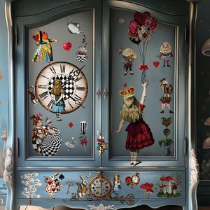 Transferencias decorativas ENCHANTED FANTASY de Redesign with Prima de 24″ x 35″, cortadas en 3 hojas