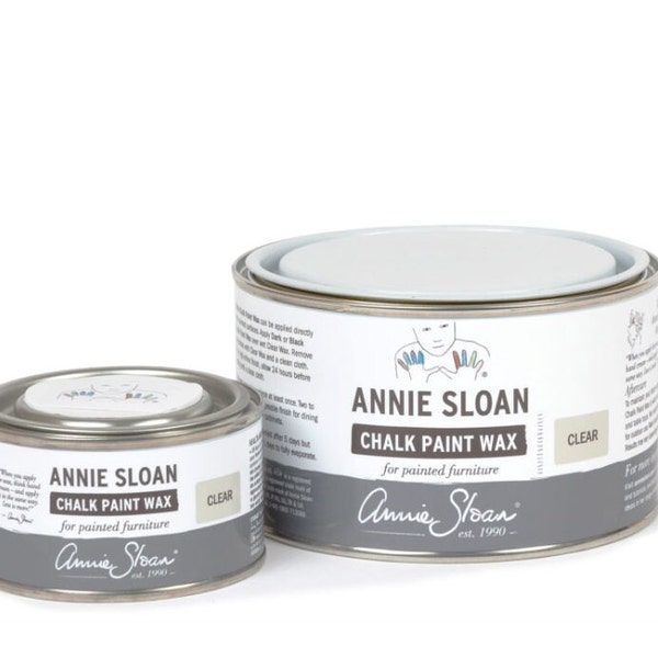 CLEAR WAX - Annie Sloan Clear Chalk Wax to seal and protect furniture and walls - Decorative Paint - 120 ml / 500 ml