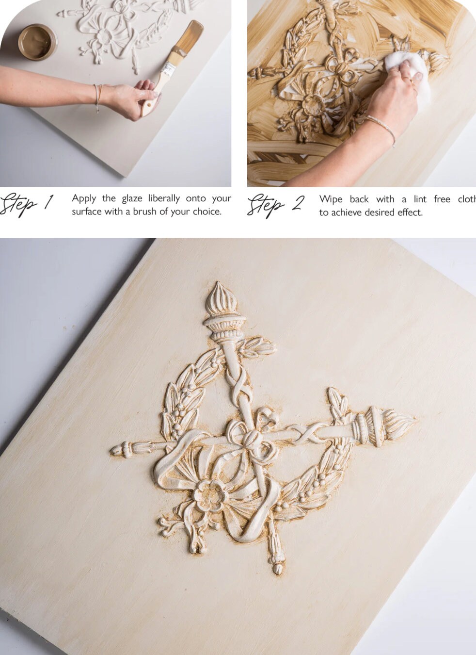 ANTIQUING GLAZE for Faux Finishes on Furniture or Walls Fusion Mineral