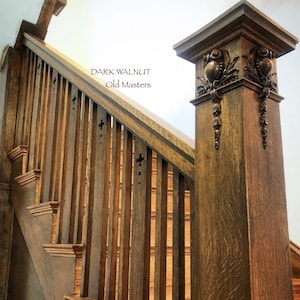Gel Stain DARK WALNUT - Acabamento de qualidade Old Masters Craftsman - para superfícies internas de madeira, fibra de vidro, metal com primer e compostos