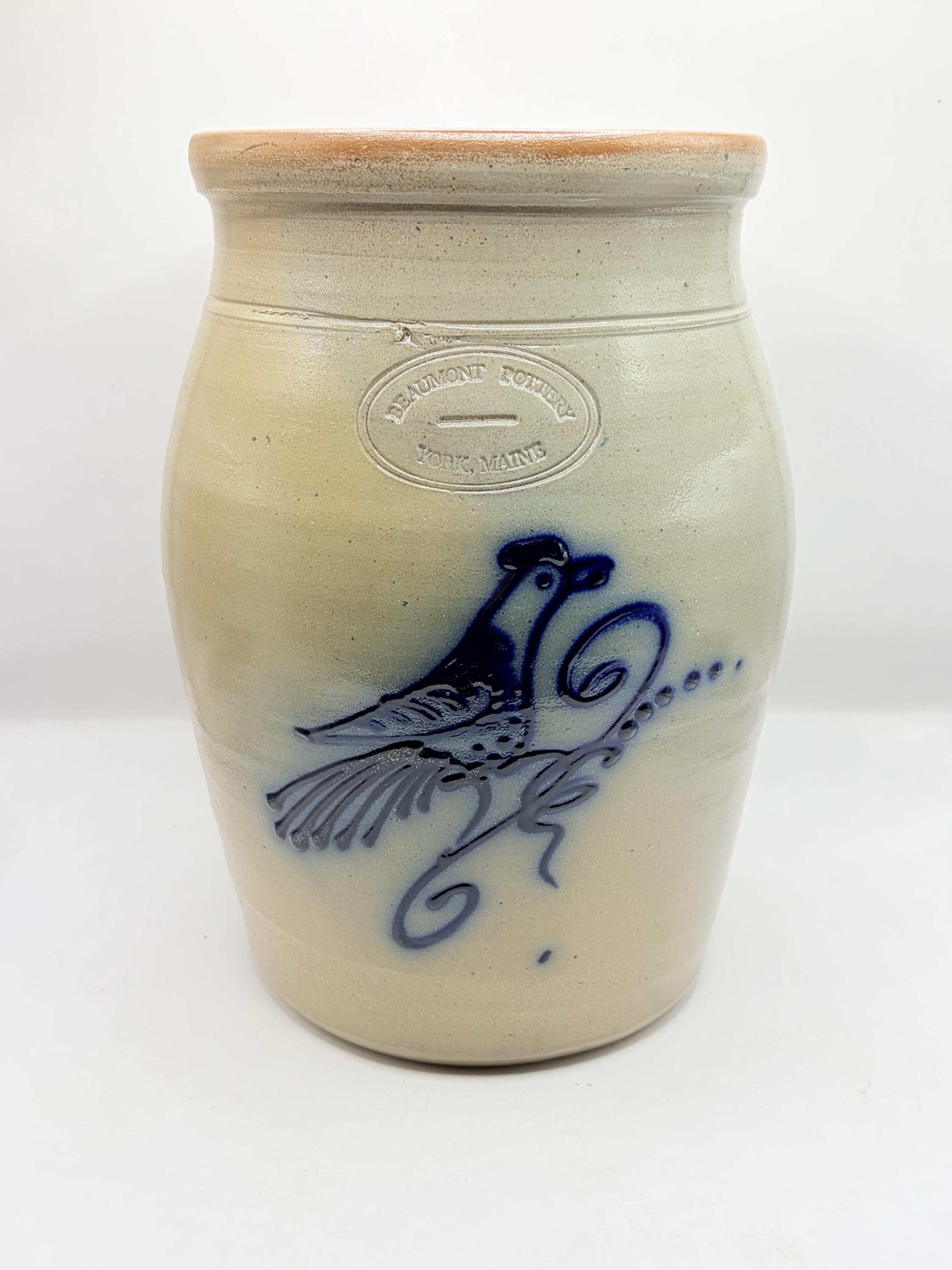 Antique Blue Bird Crock - Etsy Canada