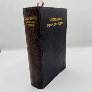 The Poetical Works of Henry Wadsworth Longfellow Poems 1898 | Longfellow Poetry Book | Antique Poetry Book | 1898 Book