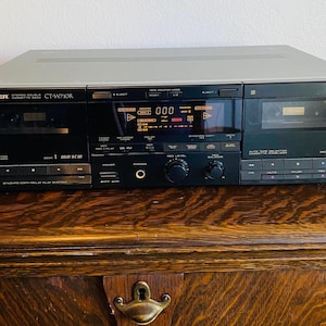 Pioneer CT-W710R Dual Cassette Deck | Vintage Stereo Tape Player