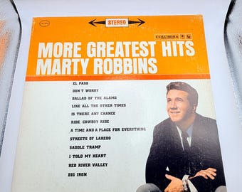 Marty Robbins – More Greatest Hits Vinyl LP | Columbia Records Classic Country Album | Vintage 1960s Pressing | “El Paso” “Big Iron”
