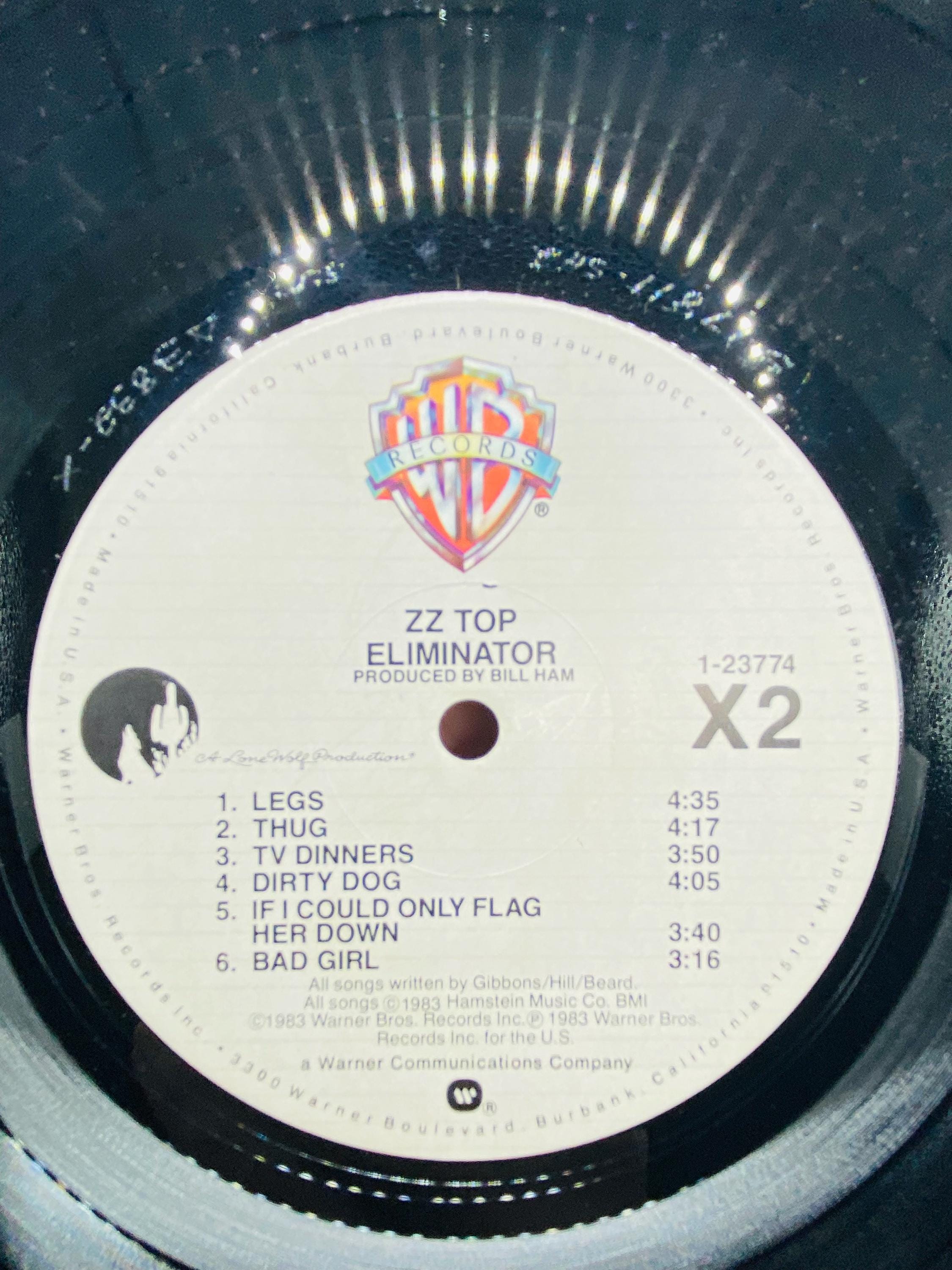 ZZトップ – エリミネーター LPレコード (1983年) – ワーナー 