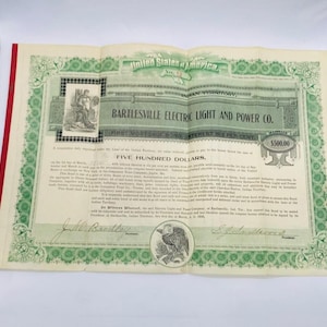 Antique | Stock Certificate | Oil Certificate