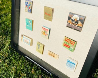 Arte de caja de cerillas vintage