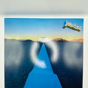 Judas Priest, Point of Entry, Vintage Record Album, Vinyl LP, Classic Heavy Metal Rock Music, British Rock Band, Rob Halford, Leather