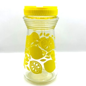 Vintage 1980s Yellow Lemonade Carafe / Pitcher / Juice Jar – Retro Kitchen MCM
