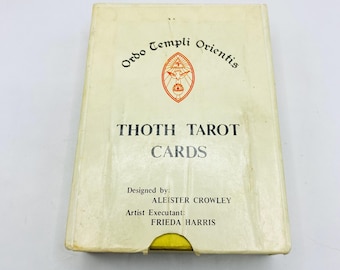Vintage Aleister Crowley Thoth Tarot Deck – Near Mint Condition – Complete Set