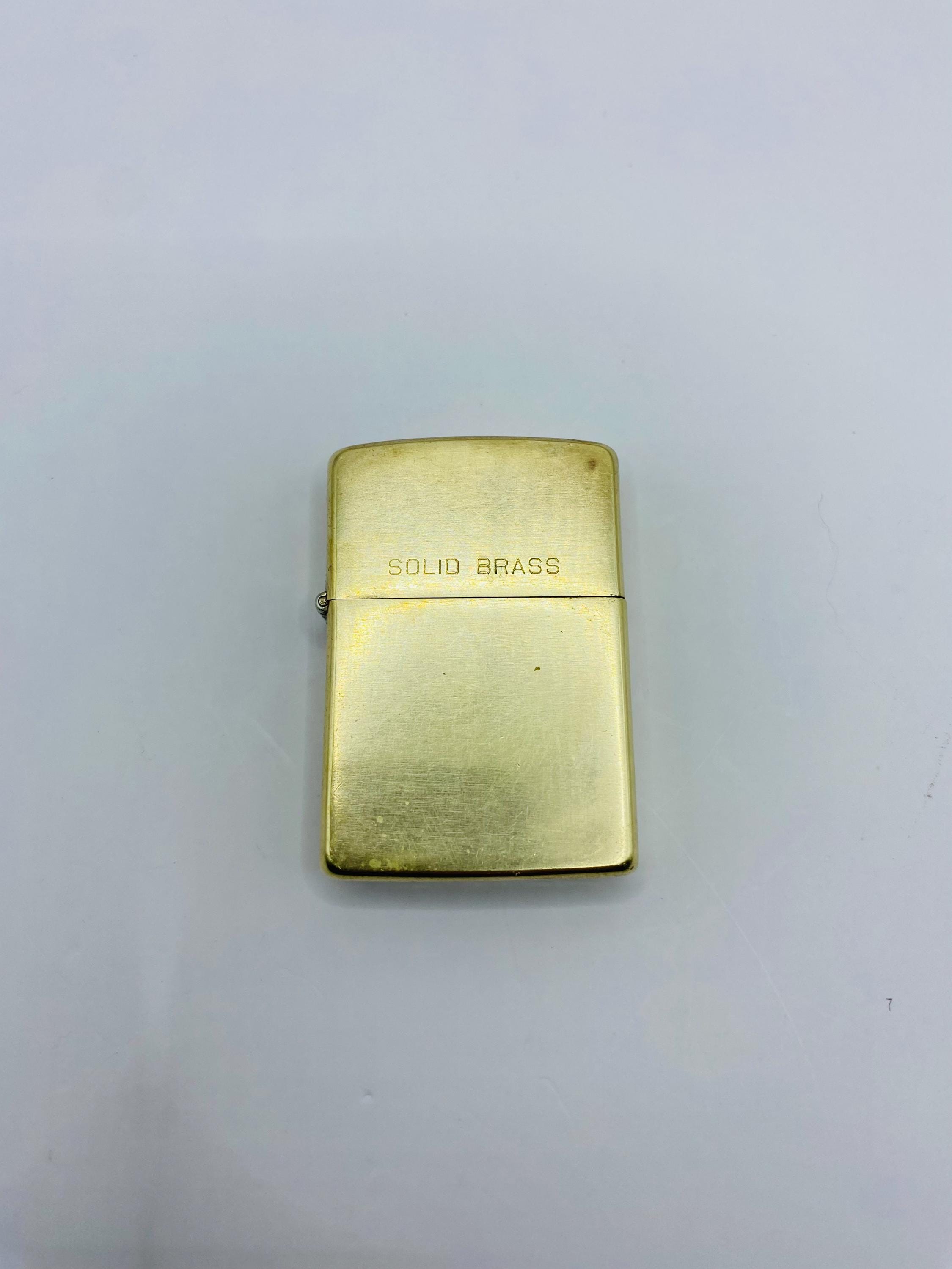 Vintage 1990 Solid Brass Zippo Lighter | Made in USA | Windproof 