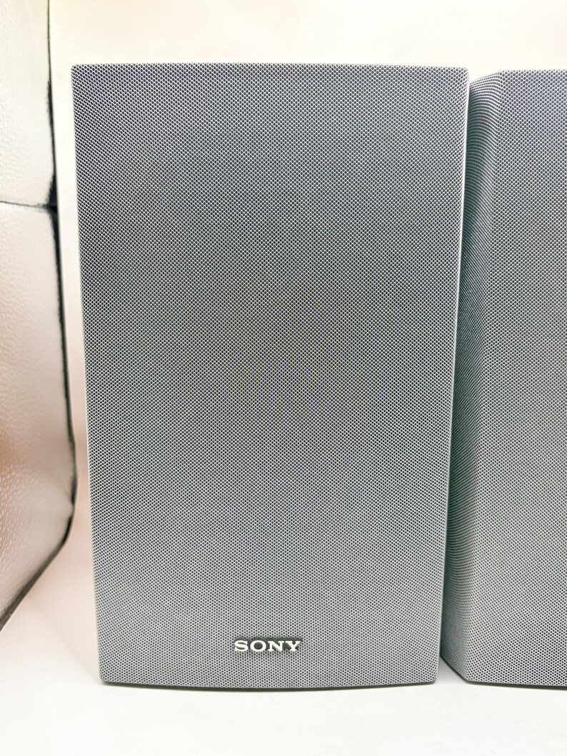 Sony SS-CNEZ3 Bookshelf Speakers – Pair – Faux Wood Grain Cabinets image 6