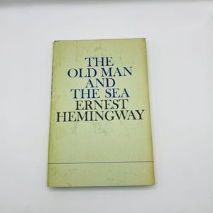 The Old Man and the Sea by Ernest Hemingway – 1977 First Edition Hardcover with Dust Jacket – Charles Scribner’s Sons – Classic Literature