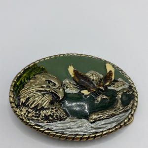 Metal Eagle Belt Buckle - Made in USA