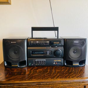 Sony CFS-1055 AM/FM Cassette Player Boombox 5-Band Equalizer Mega Bass | Radio | Sony Radio | Vintage Boombox | Vintage Radio | Sony Radios