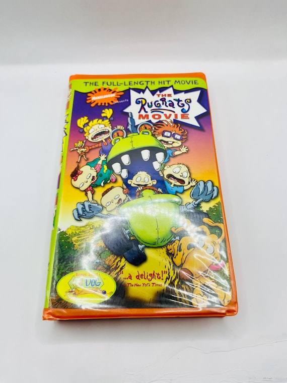 The Rugrats Movie VHS 1999 Nickelodeon Orange Clamshell Tape 