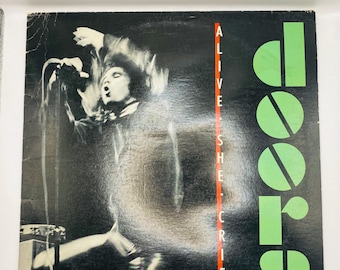 #XX02【希少な名盤】doors ALIVE! SHE CRIED レコード The Doors – Alive, She Cried – Vinyl (LP, Album), 1983