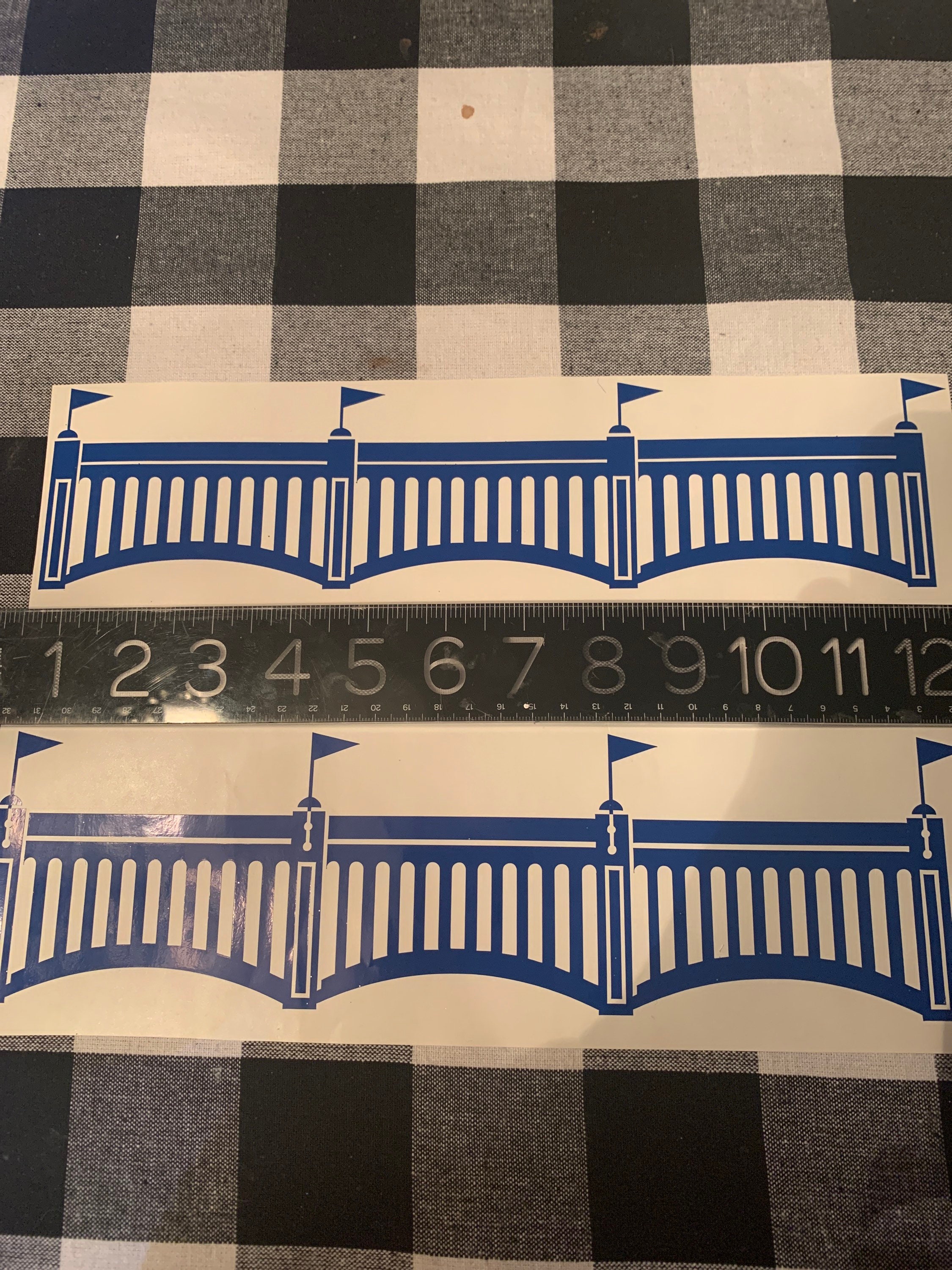 Yankees Stadium Fences Decals Set of 2 WOW Etsy