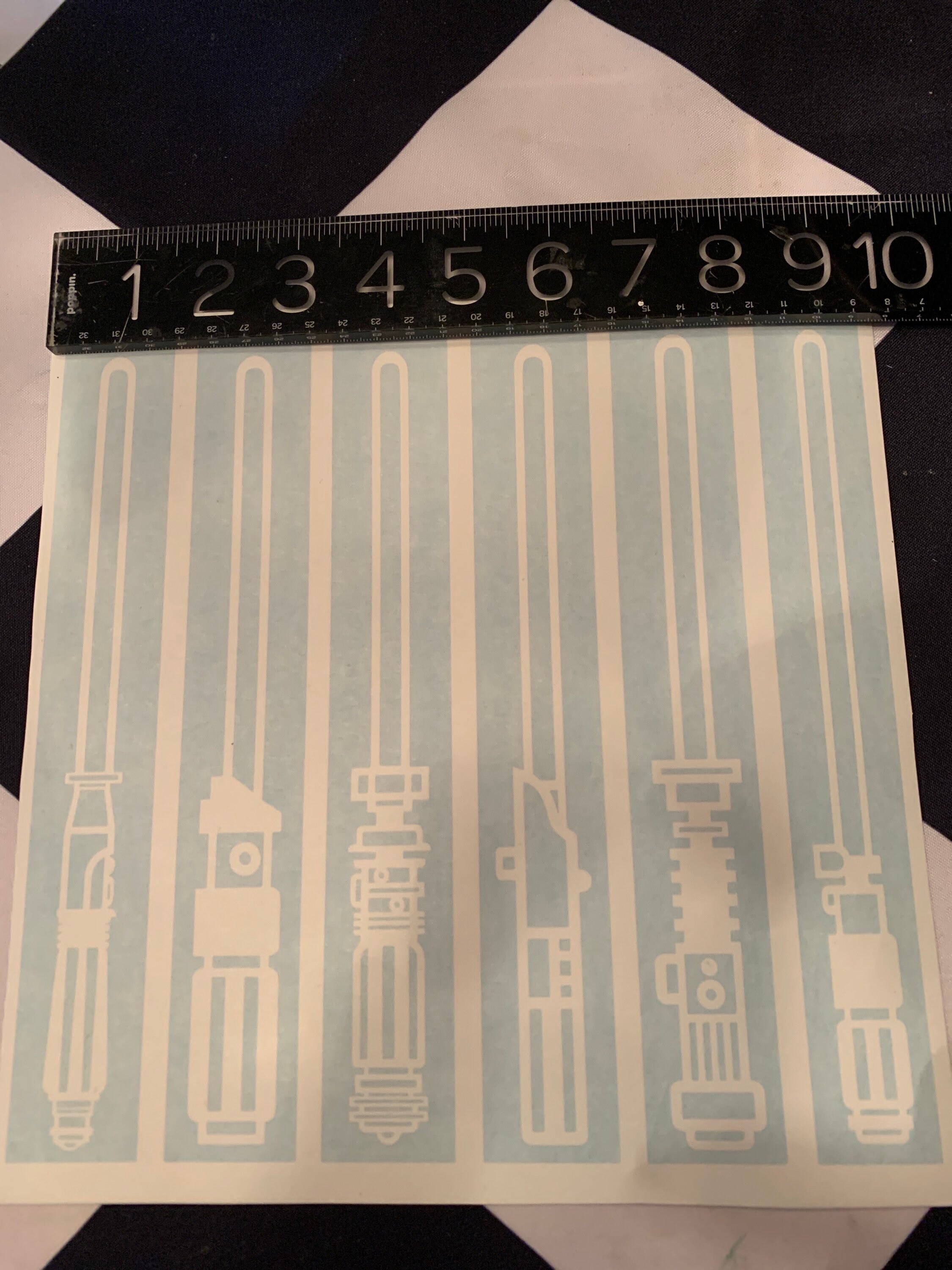 Star Wars Lightsabers Decals. 6 Etsy