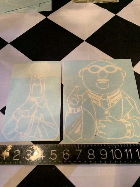 Muppets Beaker and Prof. Bunsen decals Etsy