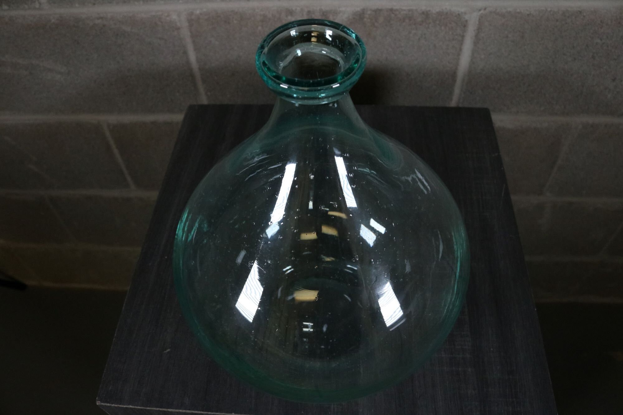 35cm Transparent Clear Glass Wide Bottom Jug Jar Bottle Vase Etsy