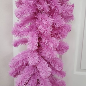 9&#39; x 12&quot; Artificial Faux Lush  Directional Lavender Event Staging Wall Hanging Tinsel Garland