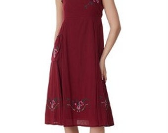 Sleeveless, Scoop Neck Summer Dress