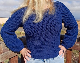 EVEREST JUMPER crochet pattern US terms + español