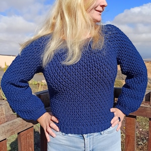 EVEREST JUMPER crochet pattern US terms + español
