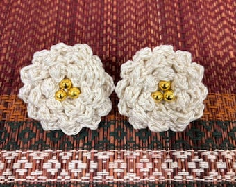 Crochet Flower Earrings Pattern PDF | Easy DIY Floral Earrings Tutorial | Handmade Jewelry for Beginners