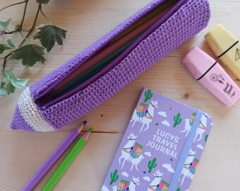 Crochet Crayon Pencil Case PDF Crochet Pattern in English US UK and Spanish